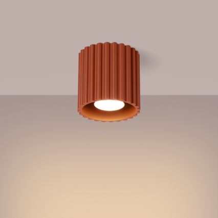 AURA spotlight 1x GU10/10W/230V, Ø 10 cm, orange