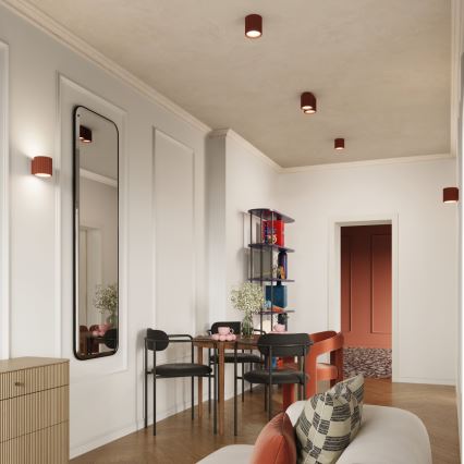AURA spotlight 1x GU10/10W/230V, Ø 10 cm, orange
