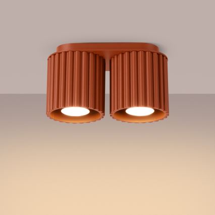 AURA Spotlight 2xGU10/10W/230V Orange