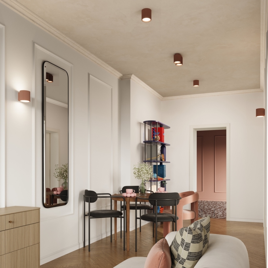 AURA Spotlight 1x GU10/10W/230V, Ø 10 cm, Brown