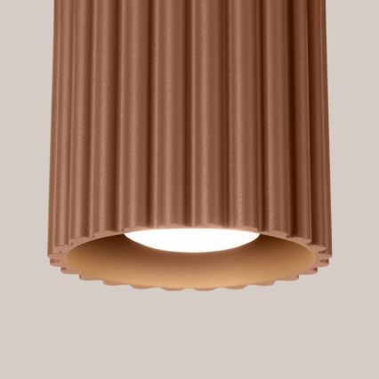 AURA Spotlight 1x GU10/10W/230V, Ø 10 cm, Brown