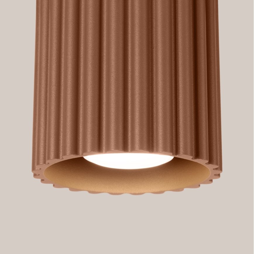 AURA Spotlight 1x GU10/10W/230V, Ø 10 cm, Brown