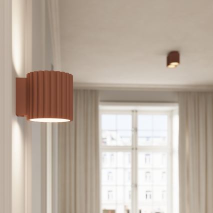 AURA 2x GU10/10W/230V Spotlight, Brown