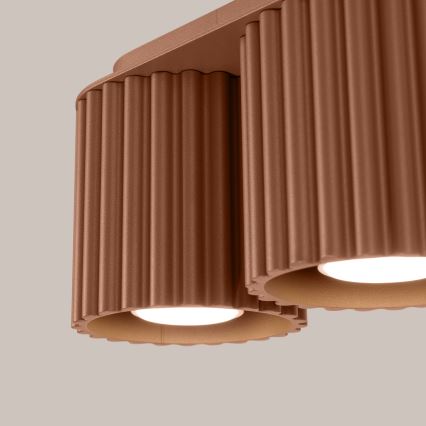 AURA 2x GU10/10W/230V Spotlight, Brown