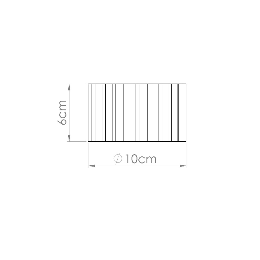 AURA spotlight 1xGX53/10W/230V, 6 cm, brown