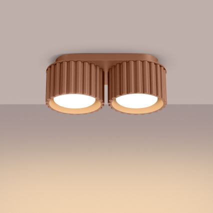 AURA Spotlight 2xGX53/10W/230V, Brown