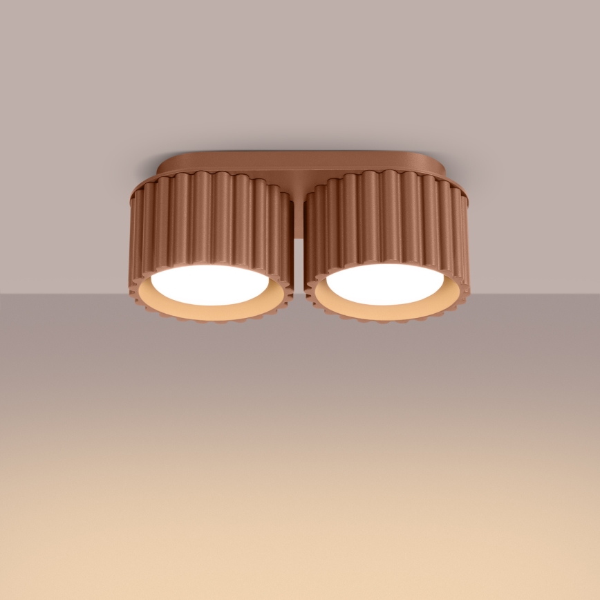 AURA Spotlight 2xGX53/10W/230V, Brown