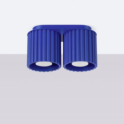 AURA spotlight 2xGU10/10W/230V blue