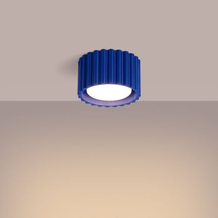 AURA spotlight 1xGX53/10W/230V, Ø 10 cm, blue