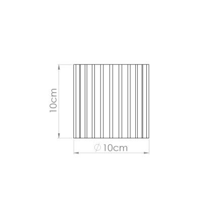 AURA spotlight 1xGU10/10W/230V Ø 10 cm taupe