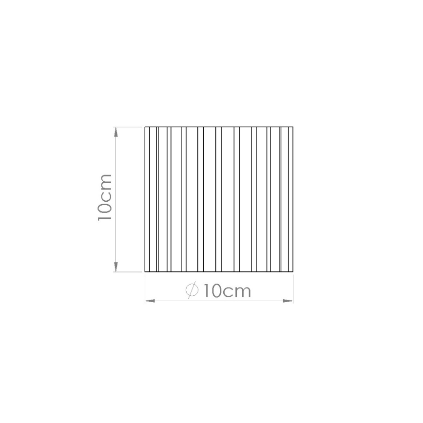 AURA spotlight 1xGU10/10W/230V Ø 10 cm taupe
