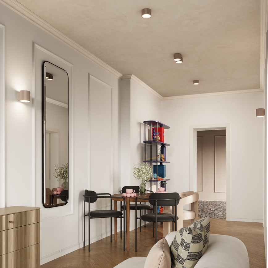 AURA Spotlight 1xGX53/10W/230V 6 cm Taupe