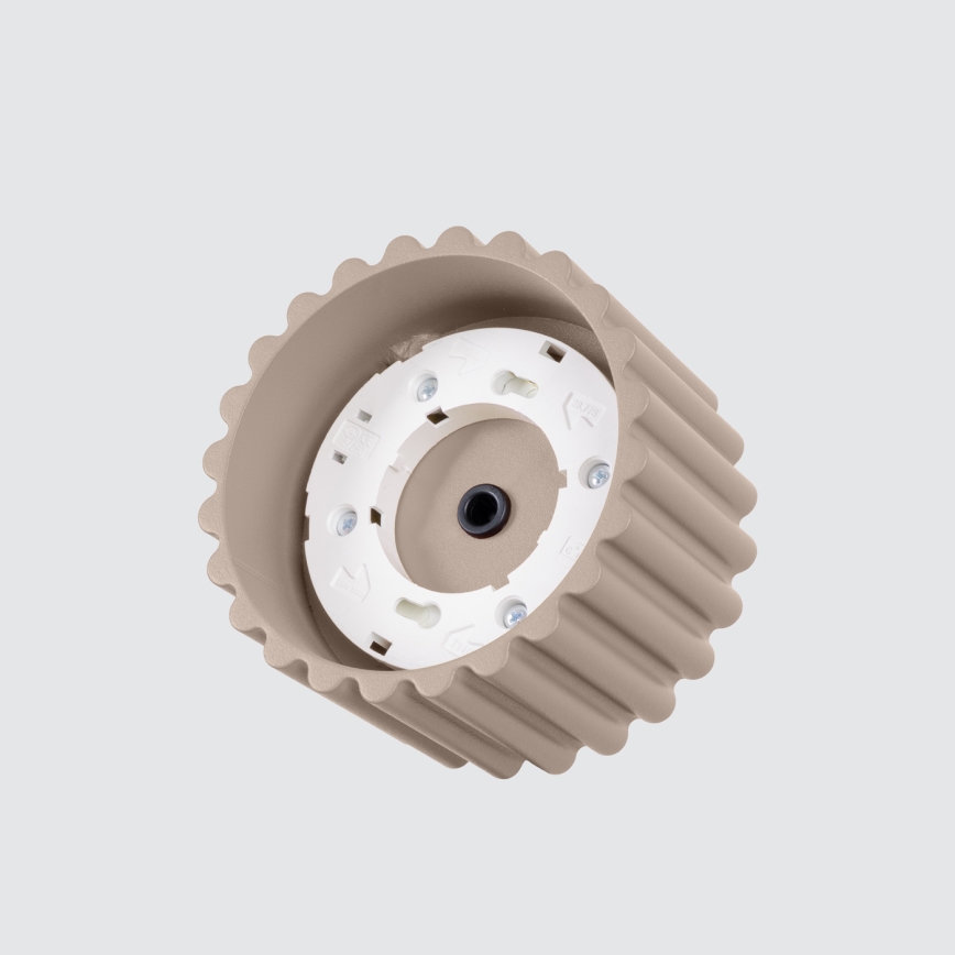 AURA spotlight 1xGX53/10W/230V Ø 10 cm taupe