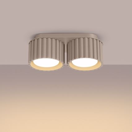 AURA 2xGX53/10W/230V Taupe Spotlight