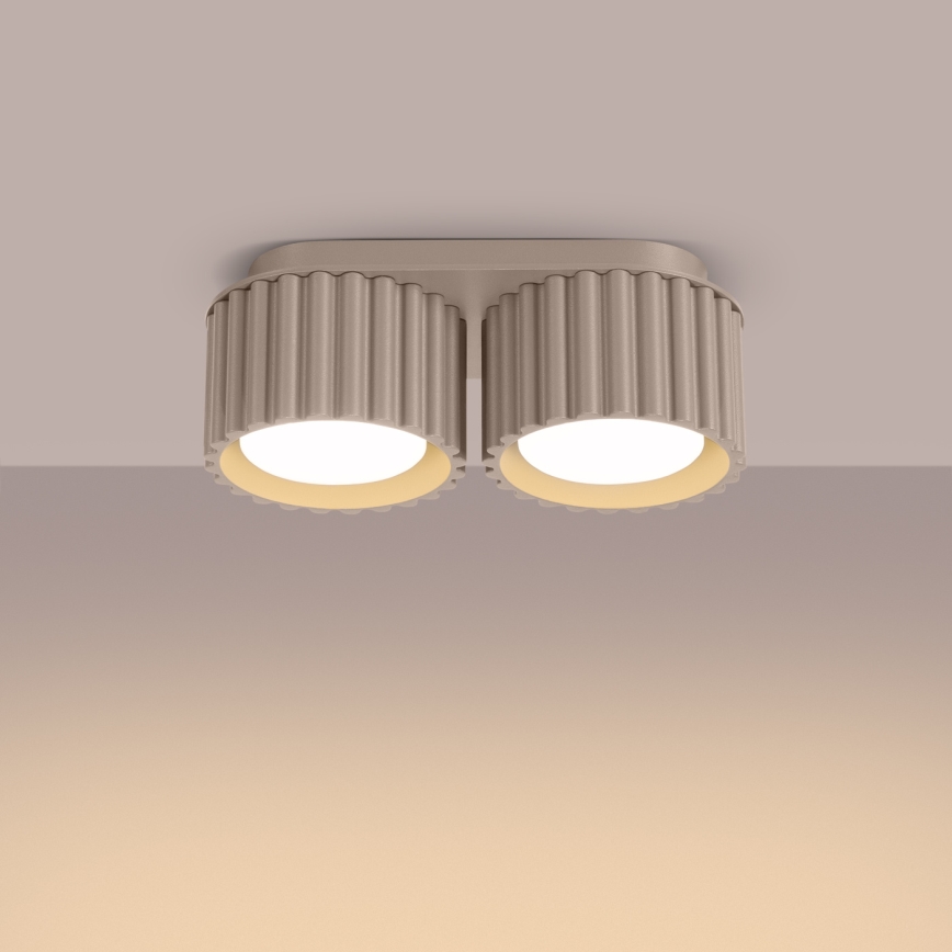 AURA 2xGX53/10W/230V Taupe Spotlight