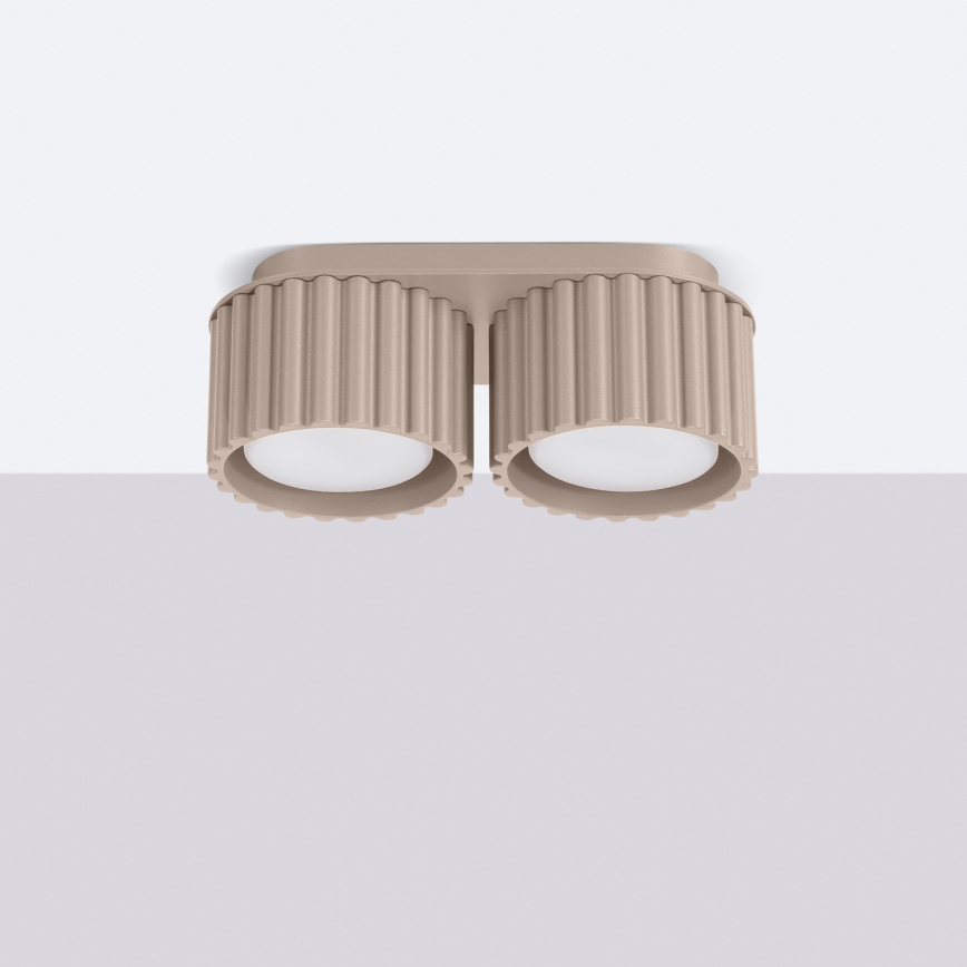 AURA 2xGX53/10W/230V Taupe Spotlight