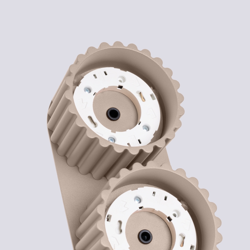 AURA 2xGX53/10W/230V Taupe Spotlight
