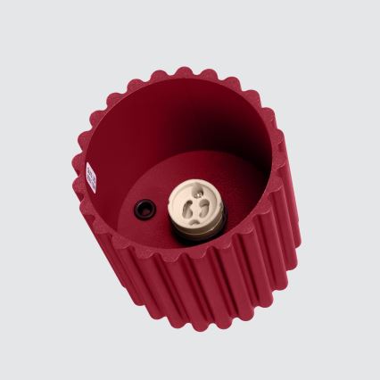AURA spotlight 1xGU10/10W/230V, Ø 10 cm, red