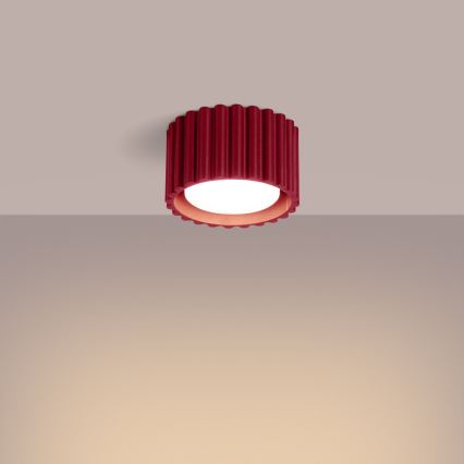 AURA Spotlight 1xGX53/10W/230V Ø 10 cm Red