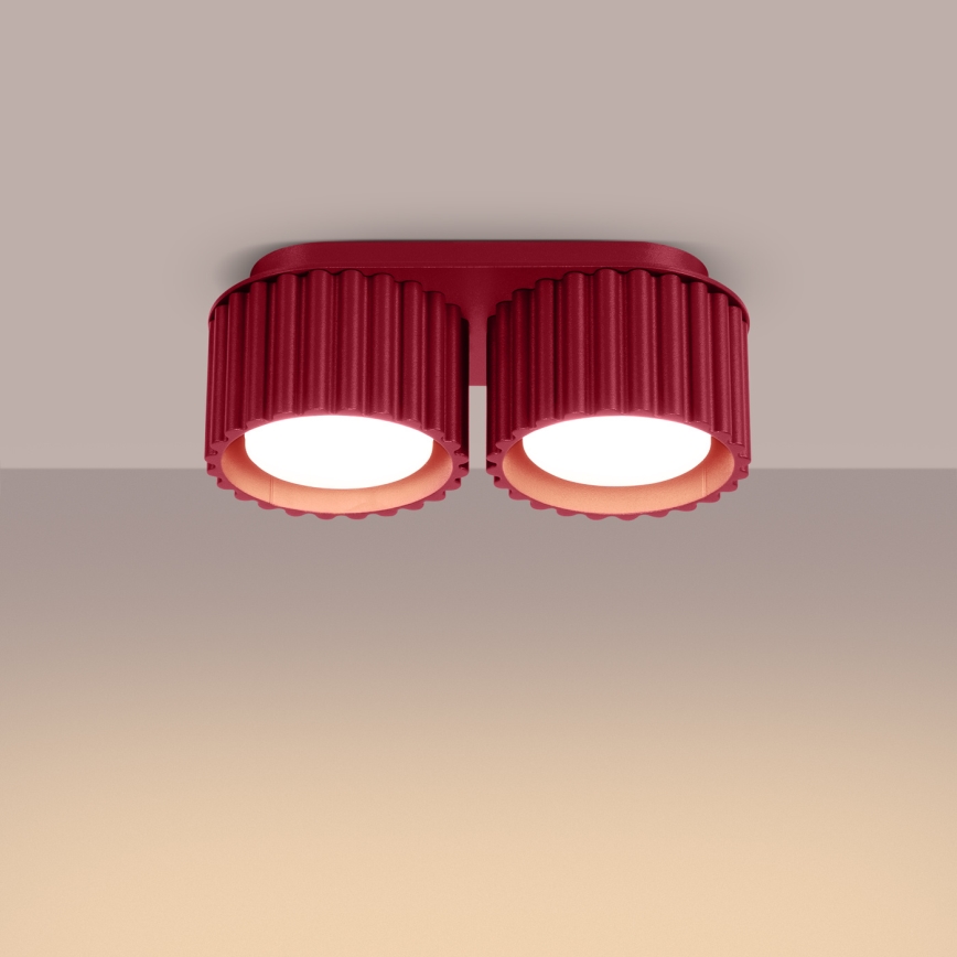 AURA 2xGX53/10W/230V Spotlight, Red