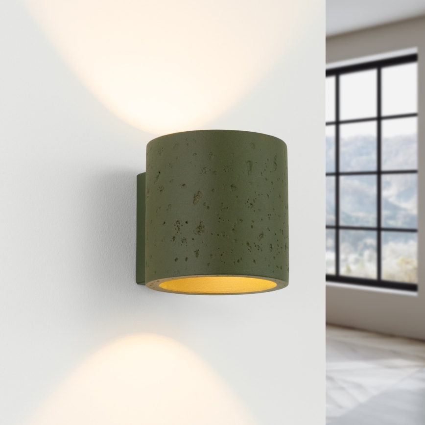 ORBIS Wall-Mounted Spotlight 1xG9/8W/230V Concrete/Green