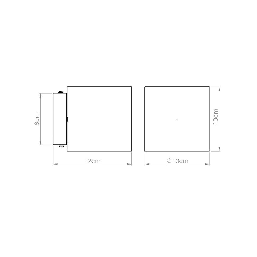 ORBIS Wall-Mounted Spotlight 1xG9/8W/230V Concrete/Green