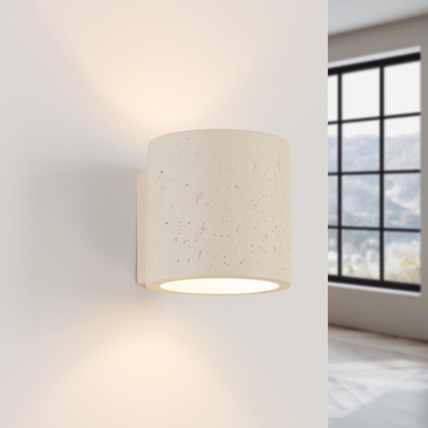 ORBIS Wall-mounted spotlight 1xG9/8W/230V concrete/cream