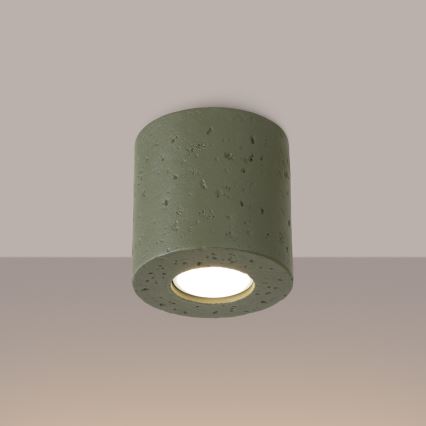 ORBIS Concrete/Green Spotlight 1xGU10/10W/230V