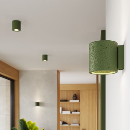 ORBIS Concrete/Green Spotlight 1xGU10/10W/230V