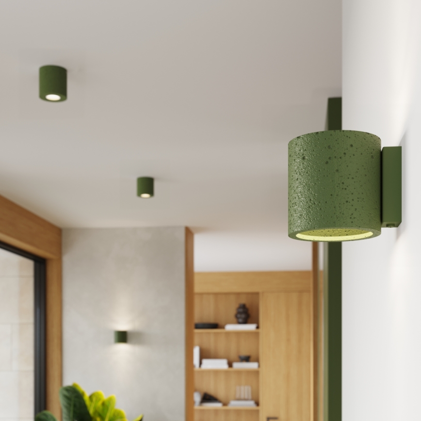 ORBIS Concrete/Green Spotlight 1xGU10/10W/230V