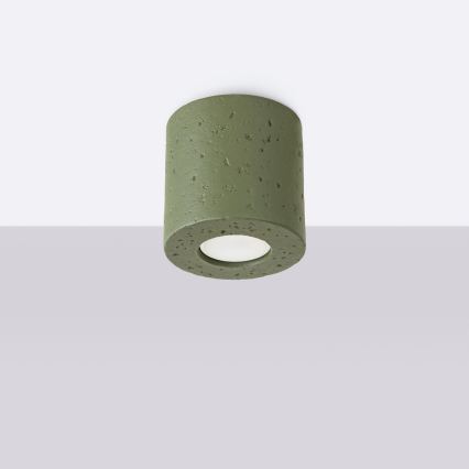 ORBIS Concrete/Green Spotlight 1xGU10/10W/230V