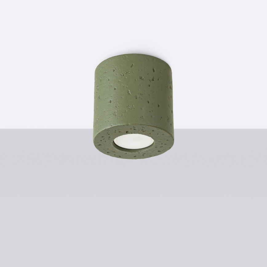ORBIS Concrete/Green Spotlight 1xGU10/10W/230V