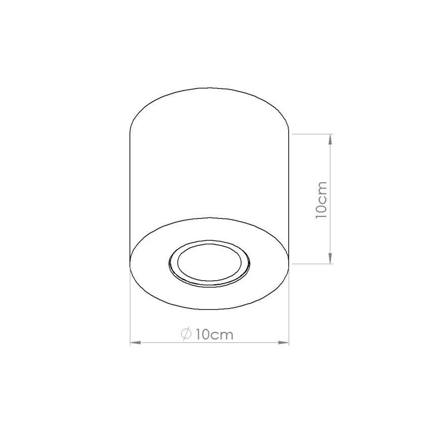 ORBIS Spotlight 1xGU10/10W/230V Concrete/Cream