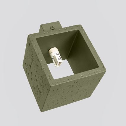 QUAD Wall Spotlight 1x G9/8W/230V Concrete/Green