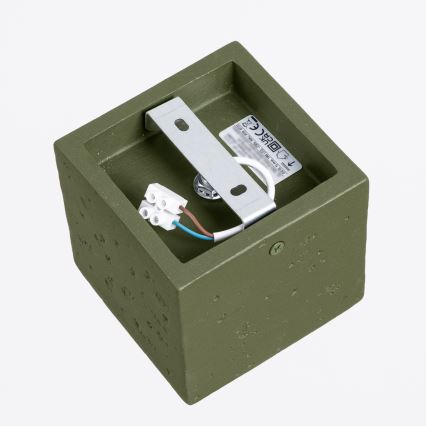 QUAD Spotlight 1xGU10/10W/230V Concrete/Green