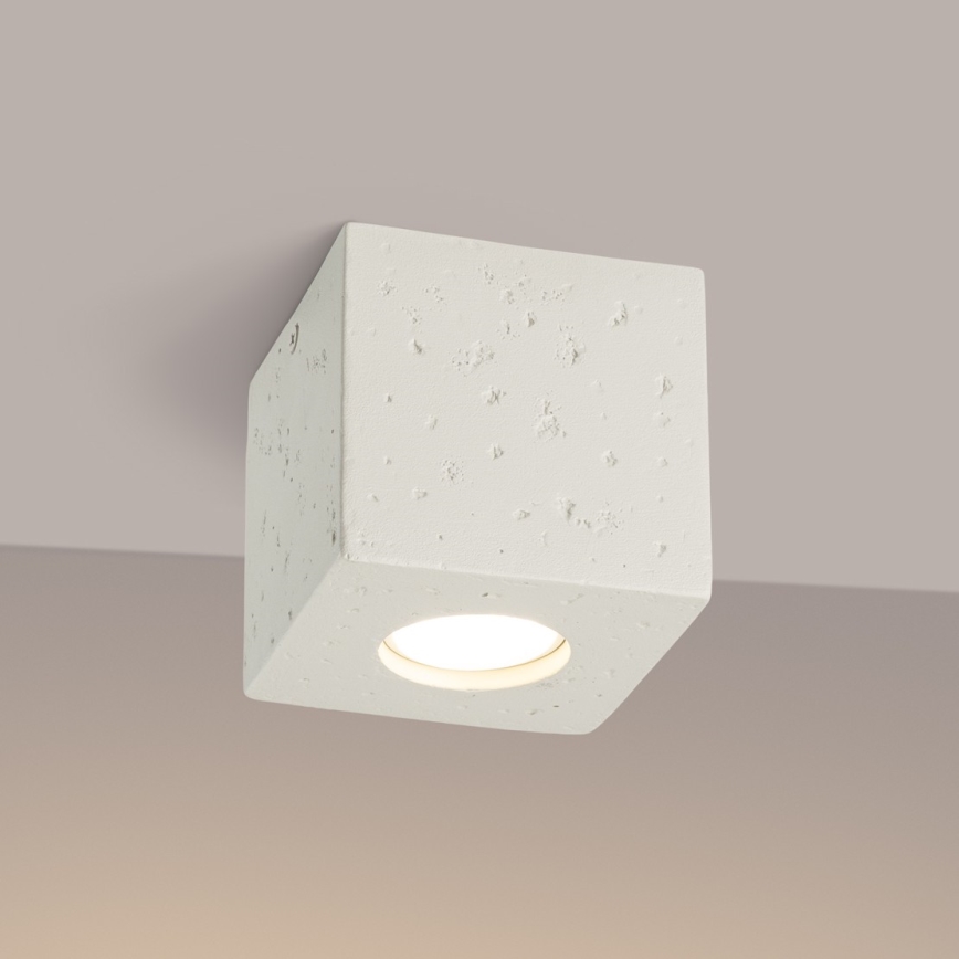 QUAD spotlight 1xGU10/10W/230V concrete/cream