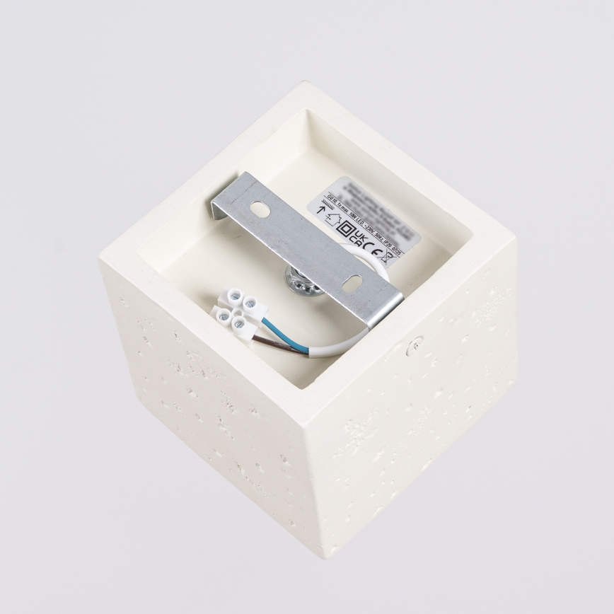 QUAD spotlight 1xGU10/10W/230V concrete/cream