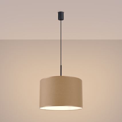 NEVIA Cable Pendant Light 1xE27/15W/230V, dia. 40 cm, Taupe