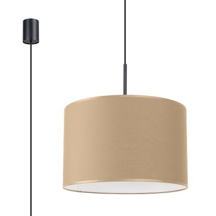 NEVIA Cable Pendant Light 1xE27/15W/230V, dia. 40 cm, Taupe