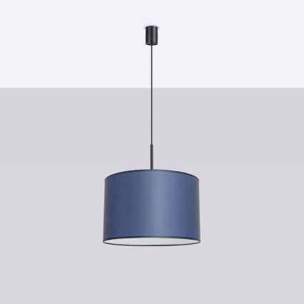 NEVIA cable-hung pendant light 1xE27/15W/230V, dia. 40 cm, blue