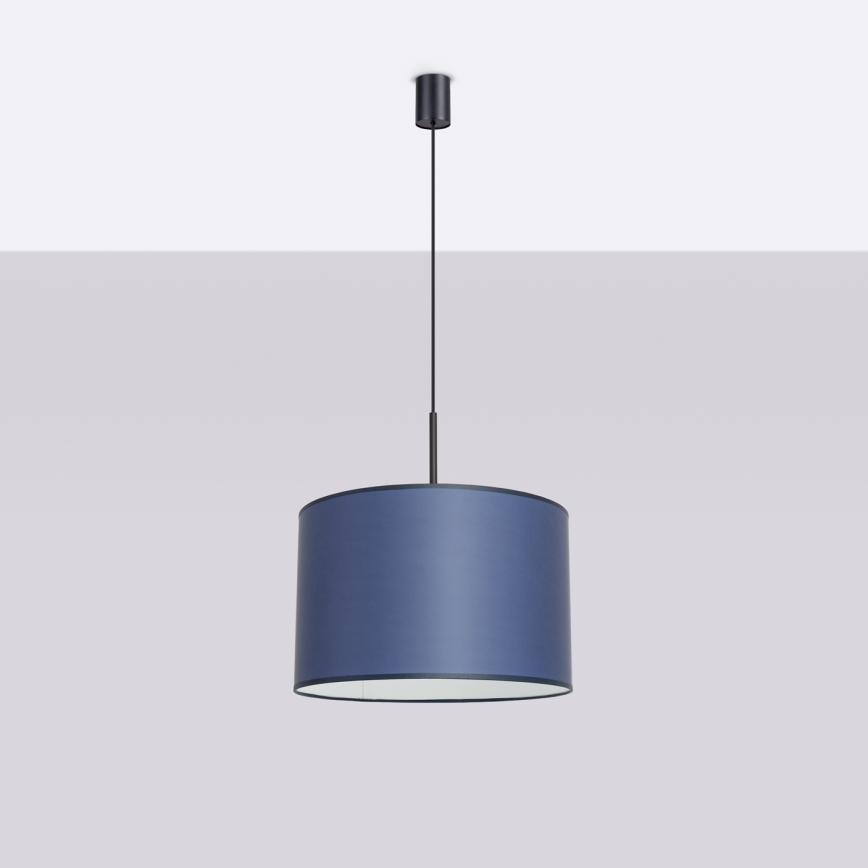 NEVIA cable-hung pendant light 1xE27/15W/230V, dia. 40 cm, blue