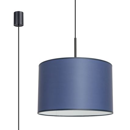NEVIA cable-hung pendant light 1xE27/15W/230V, dia. 40 cm, blue