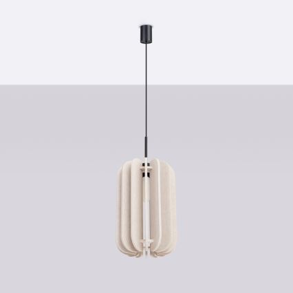 Cable pendant light MULA 1xE27/15W/230V dia. 27 cm cream