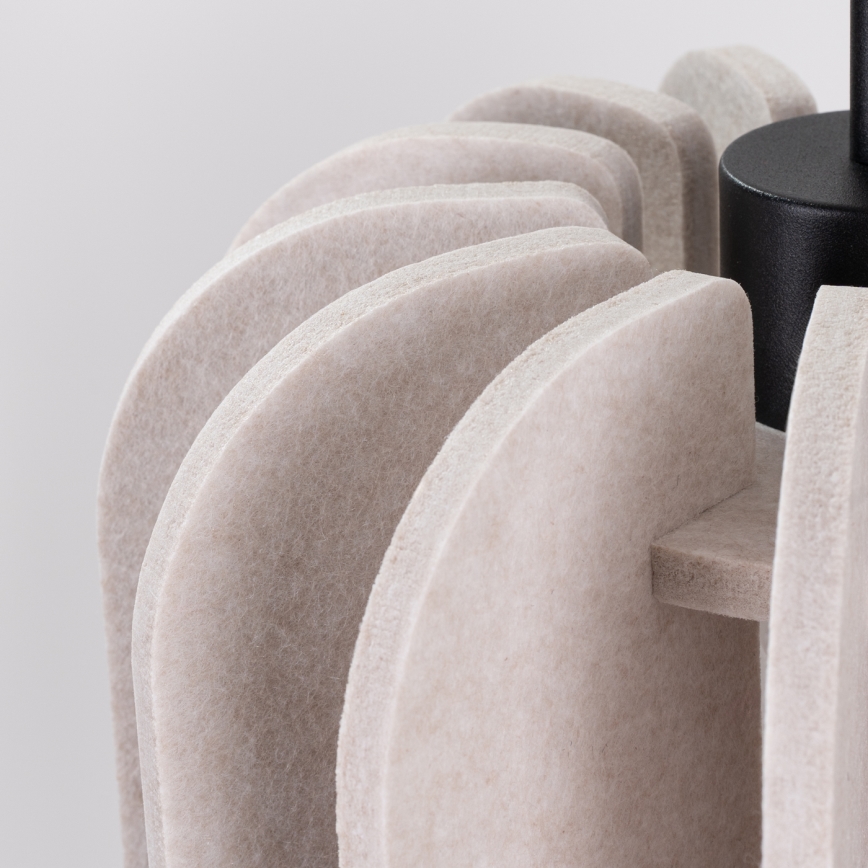 Cable pendant light MULA 1xE27/15W/230V dia. 27 cm cream