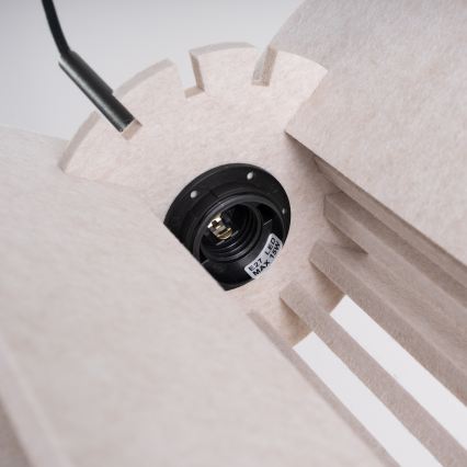 Cable pendant light MULA 1xE27/15W/230V dia. 27 cm cream