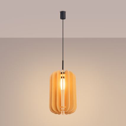 MULA Cable Pendant Lamp, 1× E27 (15 W), 230 V, Ø 27 cm — Yellow