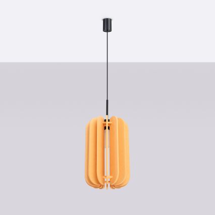 MULA Cable Pendant Lamp, 1× E27 (15 W), 230 V, Ø 27 cm — Yellow