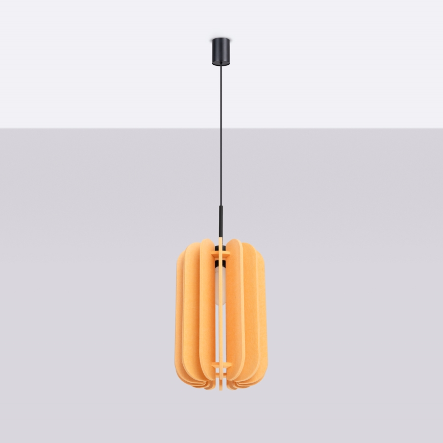 MULA Cable Pendant Lamp, 1× E27 (15 W), 230 V, Ø 27 cm — Yellow