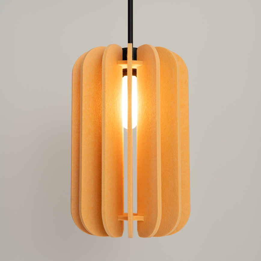 MULA Cable Pendant Lamp, 1× E27 (15 W), 230 V, Ø 27 cm — Yellow