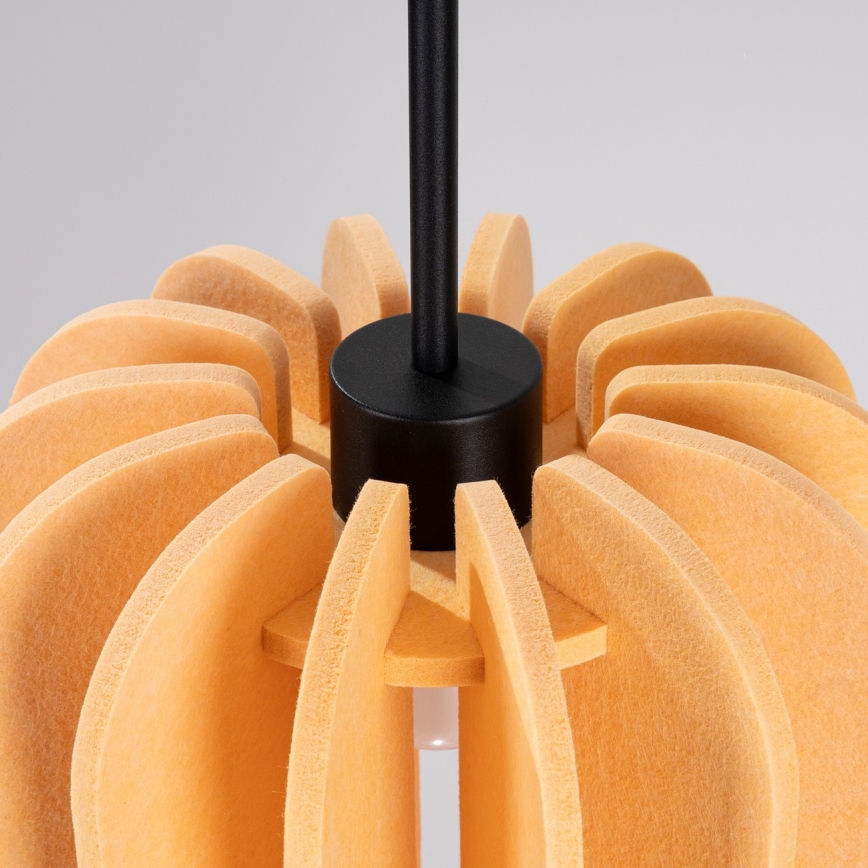 MULA Cable Pendant Lamp, 1× E27 (15 W), 230 V, Ø 27 cm — Yellow